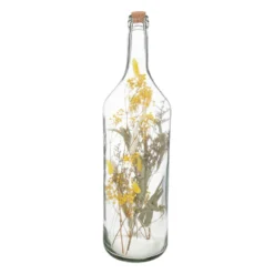 ATMOSPHERA Fleurs Séchées Dans Une Bouteille En Verre H 54.5 Cm
